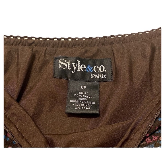 SOLD :: Style & Co. Paisley Midi Skirt - Picture 5 of 6